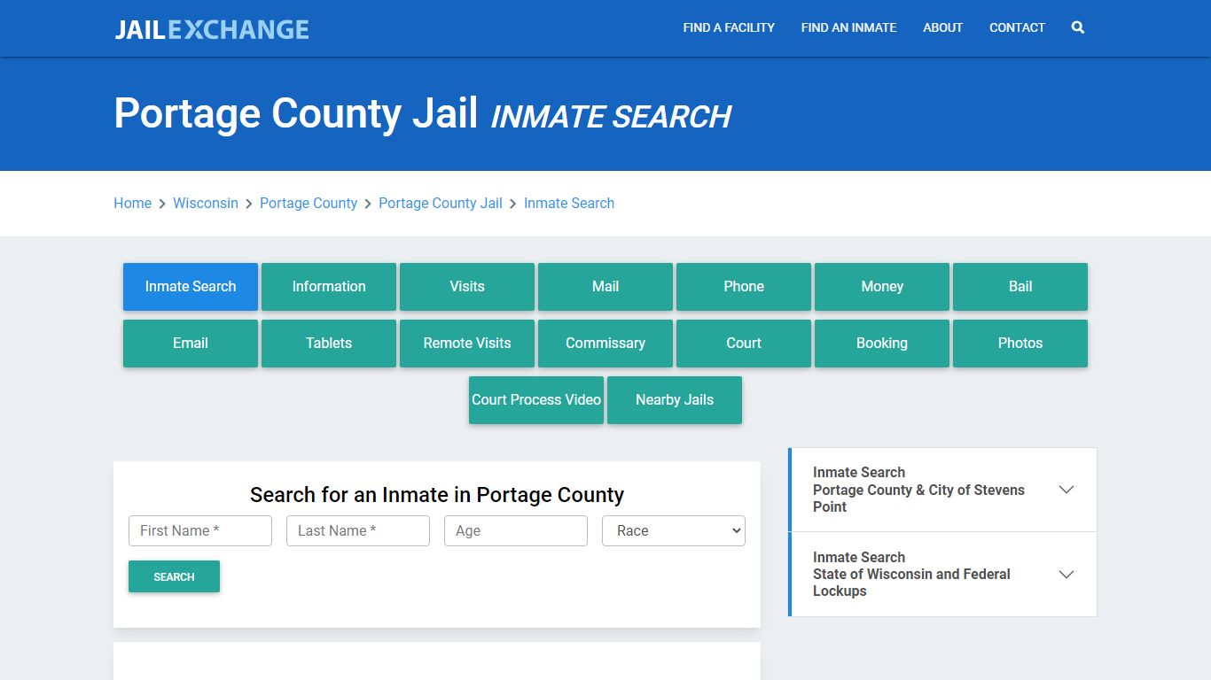 Portage County Jail, WI Inmate Search: Roster & Mugshots