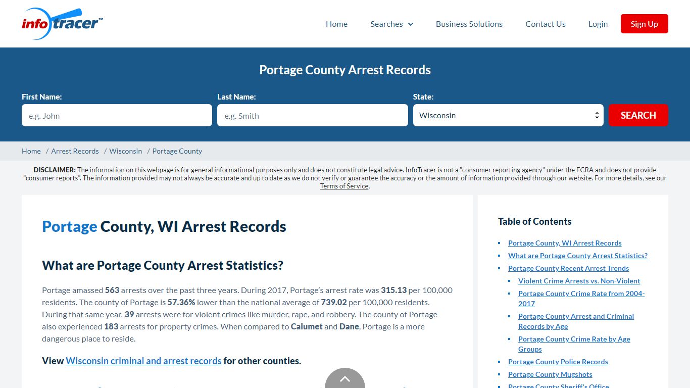 Portage County, WI Arrests, Mugshots & Jail Records - InfoTracer